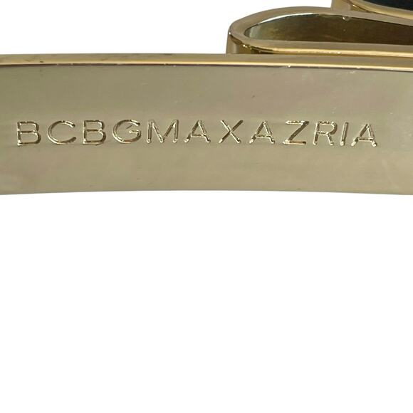BCBGMaxAzria Gold Bow Belt 32-33" Size Medium Pink Narrow Width - Picture 6 of 8